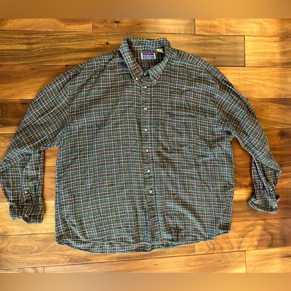 Northcrest Vintage Green Plaid Flannel size 3XL - Picture 1 of 3
